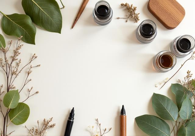 Materiales sostenibles para caligrafía